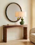 Naoko - Burl Wood Console Table - Woodtone