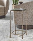 Ovard - Antiqued Accent Table - Bronze