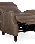 RC - Tricia Manual Push Back Recliner - Dark Brown