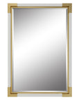 Malik - White & Gold Mirror