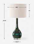 Essex - Green Glass Table Lamp