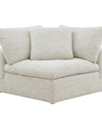 Clay - Corner Chair - White