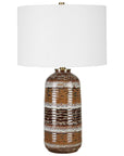 Roan - Artisian Table Lamp - Dark Brown