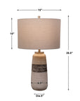 Comanche - Crackle Table Lamp - White