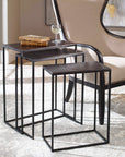 Coreene - Iron Nesting Tables (Set of 3)