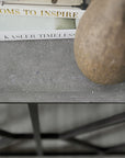 Ciao Bella - Metal And Concrete Console Table - Dark Gray / Black