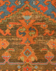 Antique Turkish Kula Rug Circa 1880. A piece of genuine woven carpet art sold by the Santa Barbara Design Center and Rugs and More.
