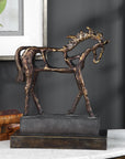 Titan Horse - Sculpture - Dark Brown