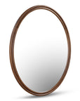 Alcott - Accent Oval Mirror - Dark Brown