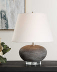 Beckley - Stone Table Lamp - Gray
