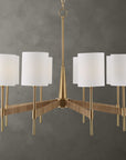 Lautoka - Rattan 8 Light Chandelier - Light Brown