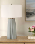 Cover Up - Sculpted Table Lamp - Blue / Silver