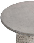Delaine - Outdoor Round Coffee Table - Light Gray