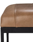 Madeleine - Leather Bench - Taupe