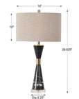 Alastair - Marble Table Lamp - Black