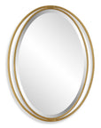 Rhodes - Gold Oval Mirror