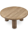 Ilaria - Reclaimed Wood Round Coffee Table - Sand Washed