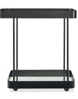 Vesper - Iron Bar Cart - Black / Brass