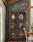 Big Sky - Display Cabinet - Black / Light Brown