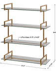 Auley - Wall Shelf - Gold