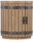 Vineyard Row - Wine Barrel End Table - Light Brown