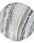 Celia - Round Dining Table - Green / Onyx Marble