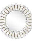 Miran - Glass Round Mirror - White