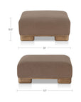 June - Ottoman - Dark Brown