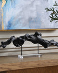 Charred Timber - Sculpture - Black