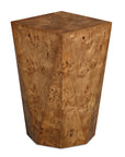 Hughes - Geometric Accent Table - Dark Brown