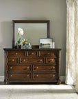 Leesburg - Landscape Mirror - Dark Brown