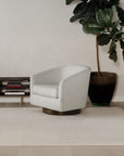 Oscy - Swivel Chair - Splashed White