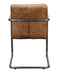 Ansel - Leather Arm Chair (Set of 2) - Grazed Brown
