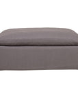 Clay - Livesmart Fabric Ottoman - Light Gray