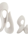 Silent Wave - Sculptures (Set of 2) - White