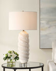 Anneli - Swirl Table Lamp - White