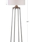 Adrian - Modern Floor Lamp - Pearl Silver