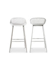 Piazza - Outdoor Barstool (Set of 2) - White