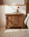 Enya - Nightstand - Red / Oak