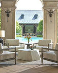 Borneo - Outdoor Lounge Chair - White / Dark Gray