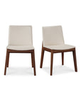 Deco - PVC Dining Chair (Set of 2) - Cream White