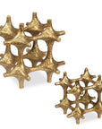 Gilded - Connection Modern Sculptures (Set of 2) - Brass / Gold