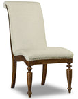 Archivist - Upholstered Side Chair - Beige / Dark Brown