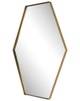 Ankara - Brass Hexagon Mirror