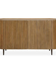 Reese - Pleated 2 Door Cabinet - Woodtone