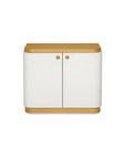 Simone - Nightstand - Cream / White / Light Brown
