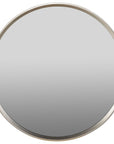 Modern - Round Mirror - Pearl Silver
