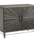 Shield - Oak 2 Door Cabinet - Gray