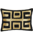 Radiant Oasis - 12" x 16" Dala Pillow - Black / Gold