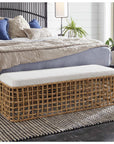 Getaway - Rattan Bench - Light Brown